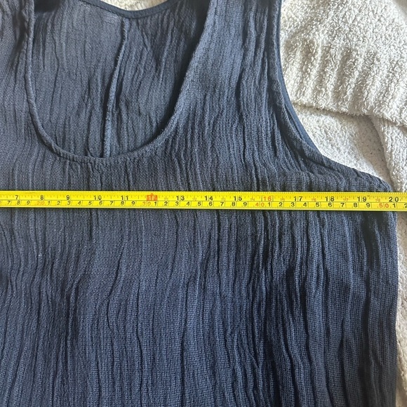 Asymmetrical Laggenlook Coastal Dress in Navy Small - Picture 11 of 11